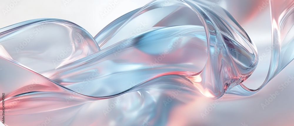 A blue and pink wave with a white background A blue and pink wave with a white background