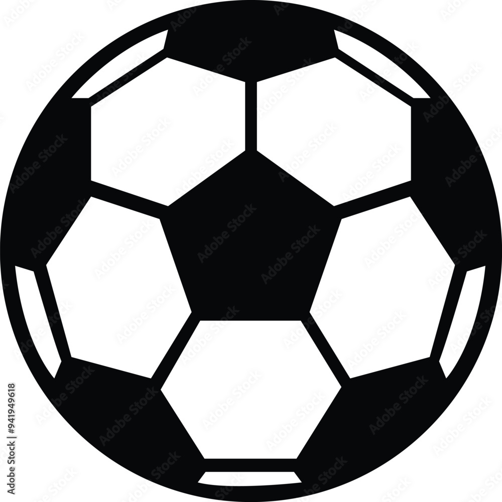 Fototapeta premium Soccer clip art design on plain white transparent isolated background for card, shirt, hoodie, sweatshirt, apparel, card, tag, mug, icon, poster or badge