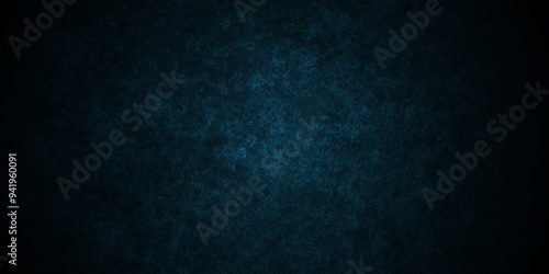 Abstract distressed grunge wall aged dark blue concrete marble interior stone backdrop texture. vintage empty old cement stucco wall vector background.