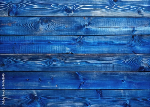 Ultramarine Lumberweave: Deep blue planks with a rough-hewn wood grain, industrial and minimalist photo