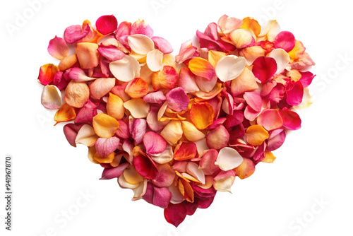 Wallpaper Mural Heart by flower petals png Torontodigital.ca