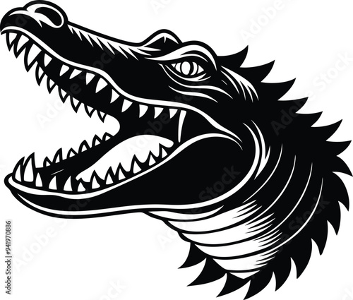 Wallpaper Mural head of a Crocodile  Torontodigital.ca