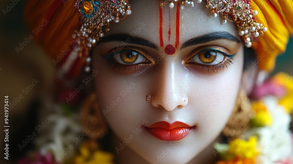 Beautiful of lord Krishna and Goddess Radha Beautiful of lord Krishna and Goddess Radha