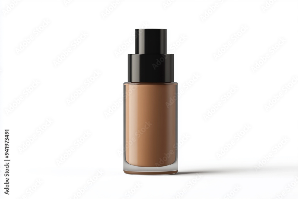 mock up makeup bottle isolated on white mock up makeup bottle isolated on white