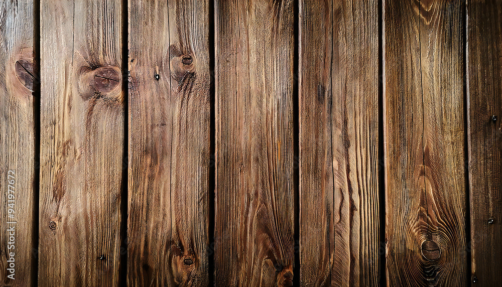 Naklejka premium Grunge Wood panel seen from Overlooking