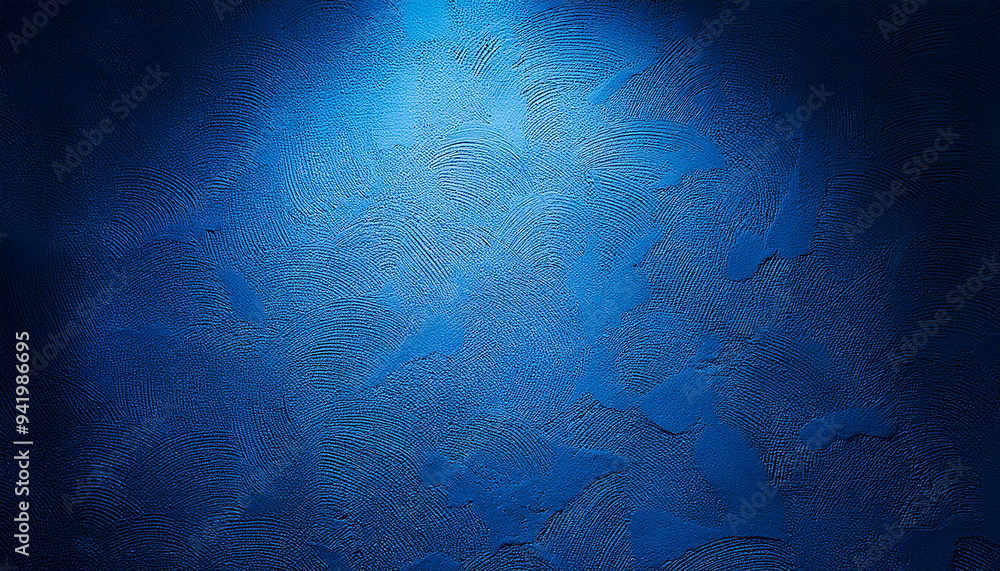 Blue textured wall with spotlight. Abstract decorative stucco backdrop. Blue textured wall with spotlight. Abstract decorative stucco backdrop.
