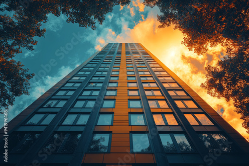 Wallpaper Mural マンション・青空 Torontodigital.ca