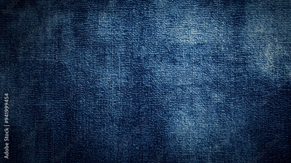 A textured close-up of denim fabric showcasing its blue hue and intricate weave. A textured close-up of denim fabric showcasing its blue hue and intricate weave.