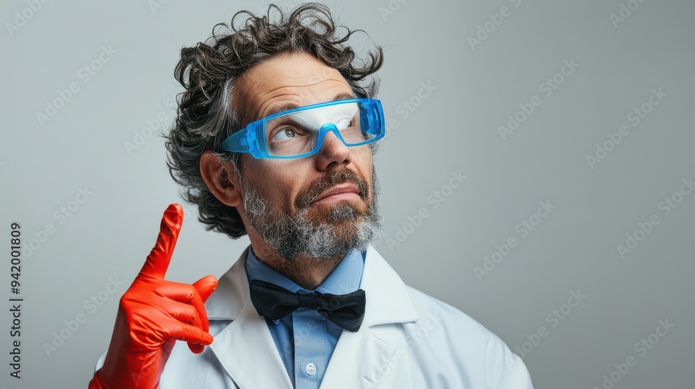 The scientist with goggles The scientist with goggles