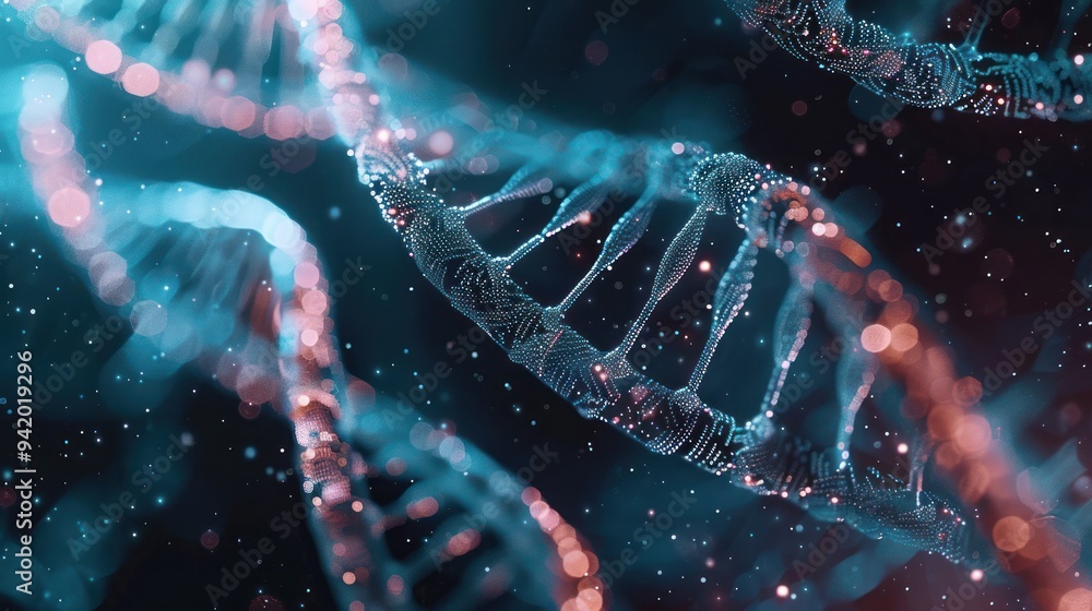 Abstract DNA Helix Illustration Abstract DNA Helix Illustration