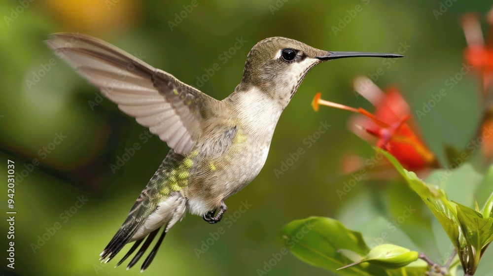 Naklejka premium Hummingbird in Flight