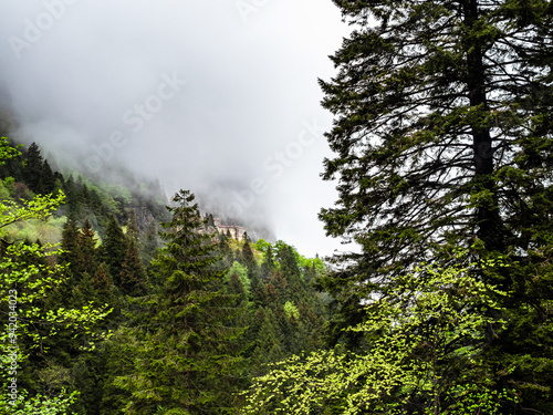 gray clouds over valley in Altındere National Park photo