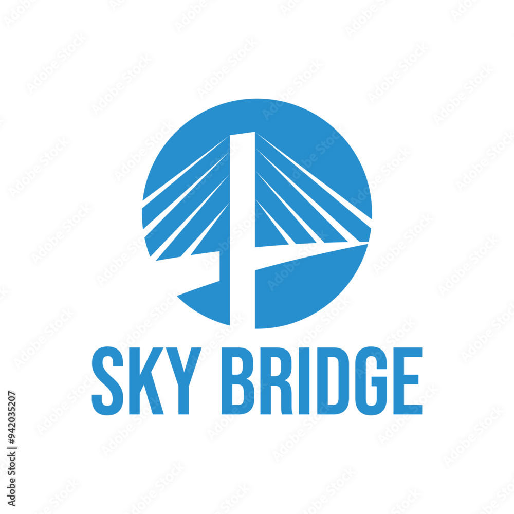 sky bridge minimalist logo design sky bridge minimalist logo design