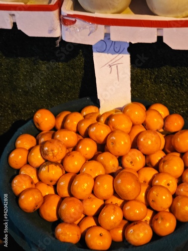 oranges in a market