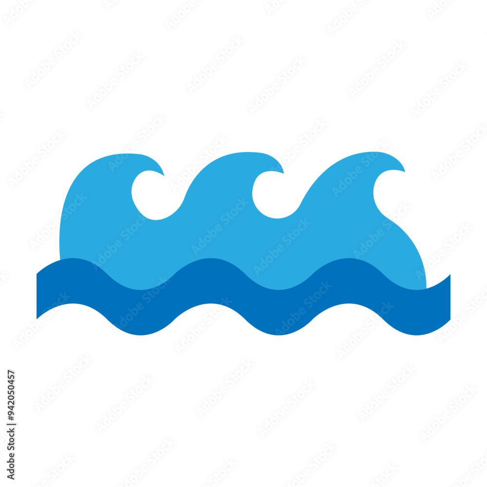 Wave Pool Vector Flat Icon Design Wave Pool Vector Flat Icon Design