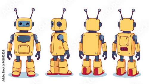 Freundlicher Retro-Roboter