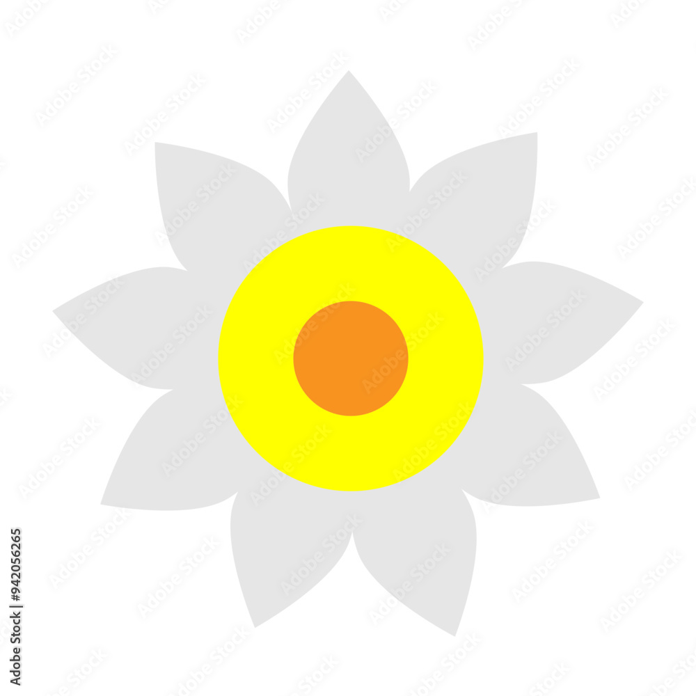 Obraz premium Winter Jasmine Vector Flat Icon Design