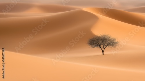 tree middle desert sky background winner body buried sand nature tempered solitude deserted planet far thirst best year