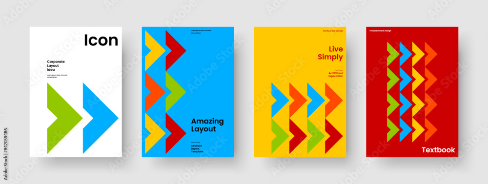 Obraz premium Isolated Banner Template. Geometric Flyer Layout. Creative Report Design. Poster. Book Cover. Business Presentation. Brochure. Background. Newsletter. Magazine. Pamphlet. Catalog. Advertising
