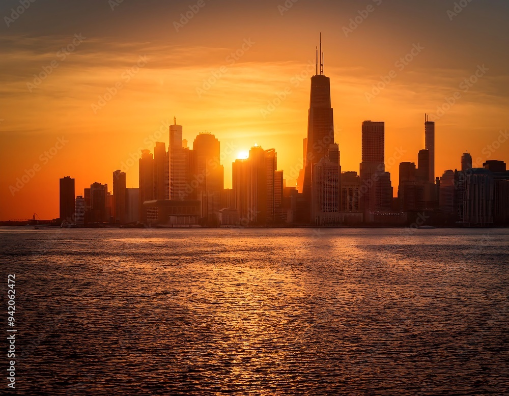 city skyline sunset golden city skyline warm golden light city skyline sunset golden city skyline warm golden light
