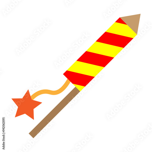 Firecrackers Vector Flat Icon Design