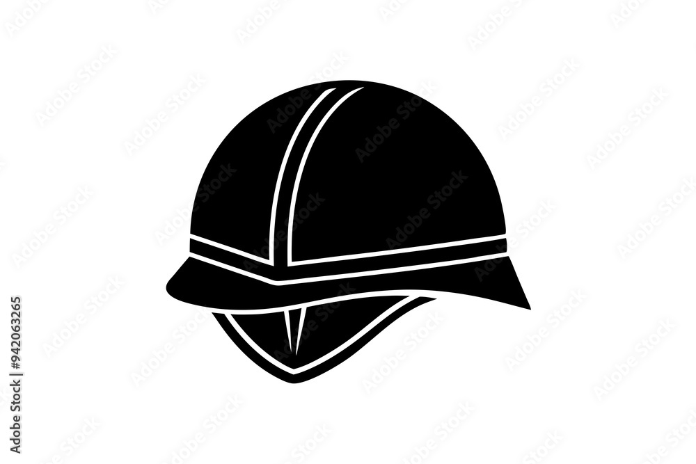 Fototapeta premium Military helmet on white background