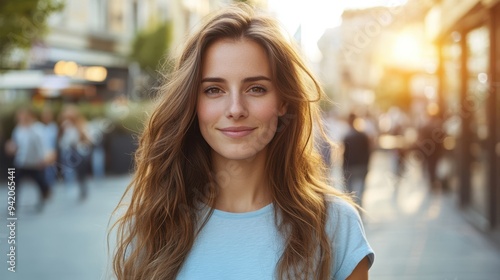 A Young Woman Smiling