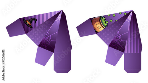 Cute triangular boxes Halloween souvenirs and gifts. see more in our profile