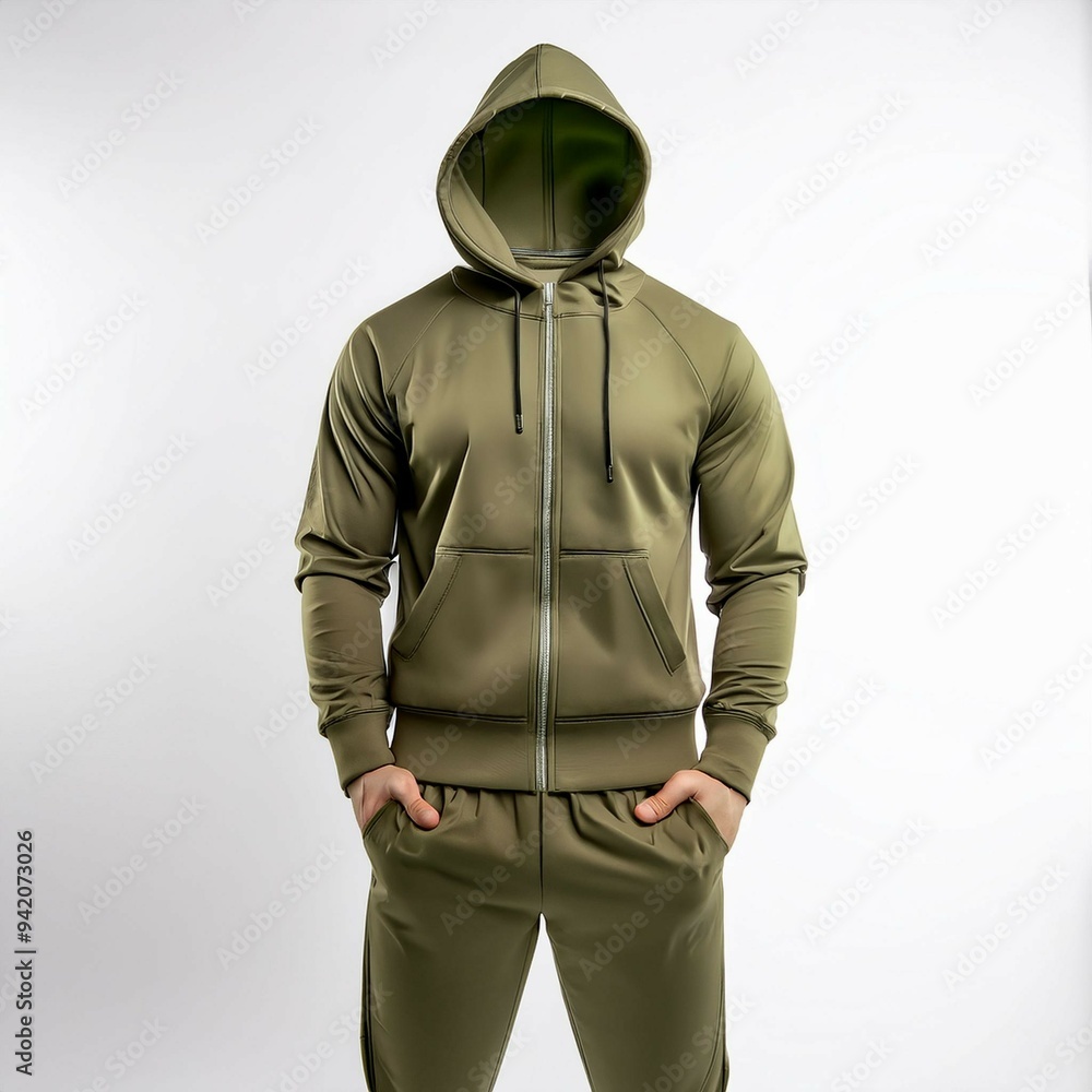 Full zip track suit with hoodie Full zip track suit with hoodie