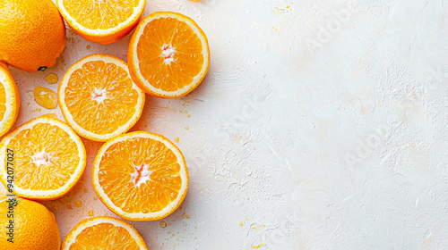 A close up of oranges with the peel still on