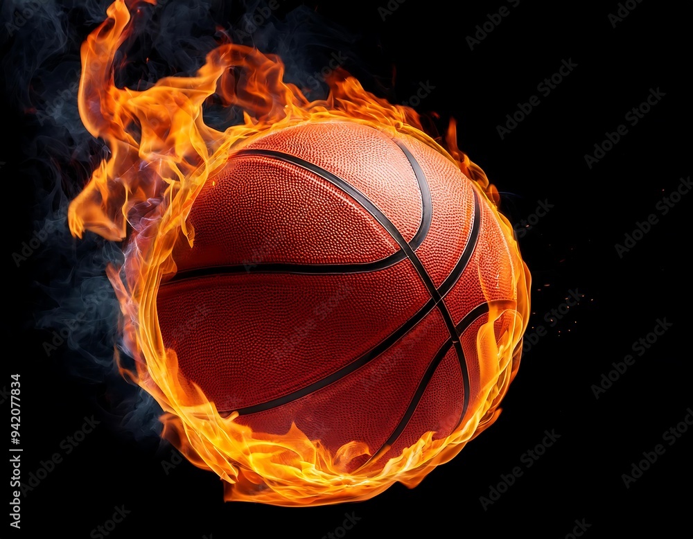 basketball basketball engulfed flames isolated transparent background basketball basketball engulfed flames isolated transparent background