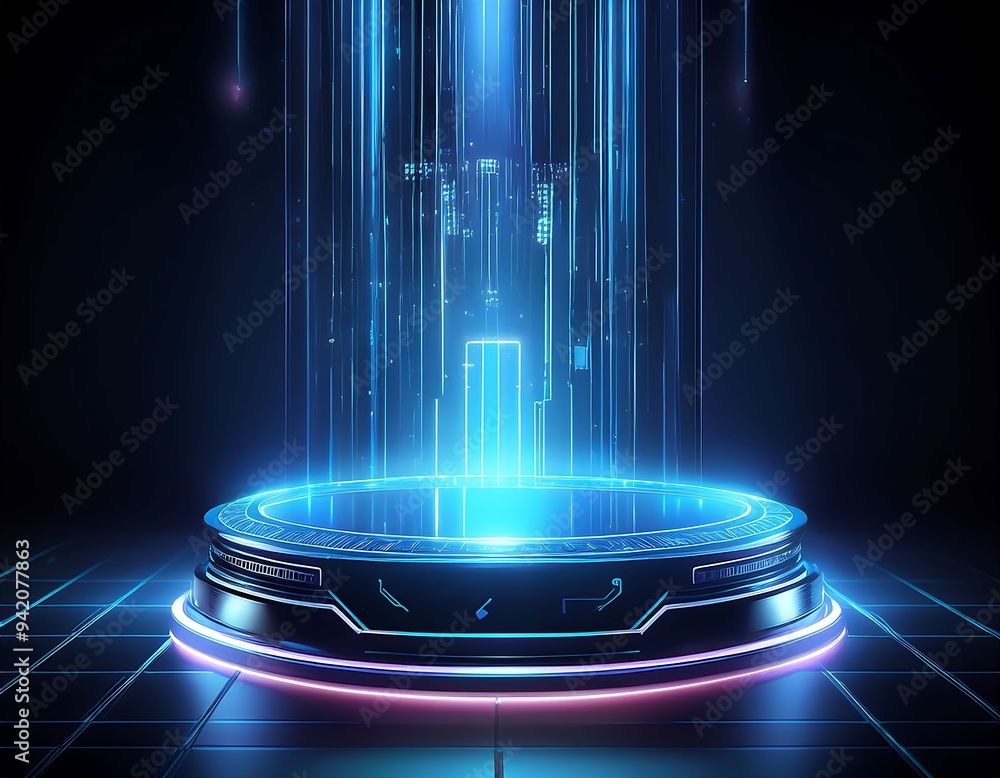 digital hologram podium holographic effect digital hologram podium holographic effect
