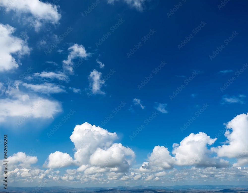 blue sky white clear blue sky dotted fluffy white clouds blue sky white clear blue sky dotted fluffy white clouds