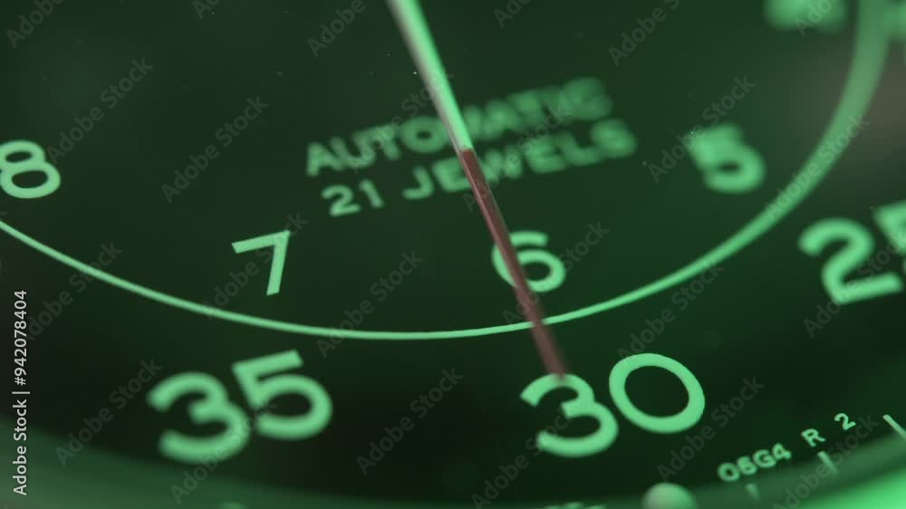 Automatic Mechanical Field Watch Face Ticking
Automatic Mechanical Field Watch Face Ticking