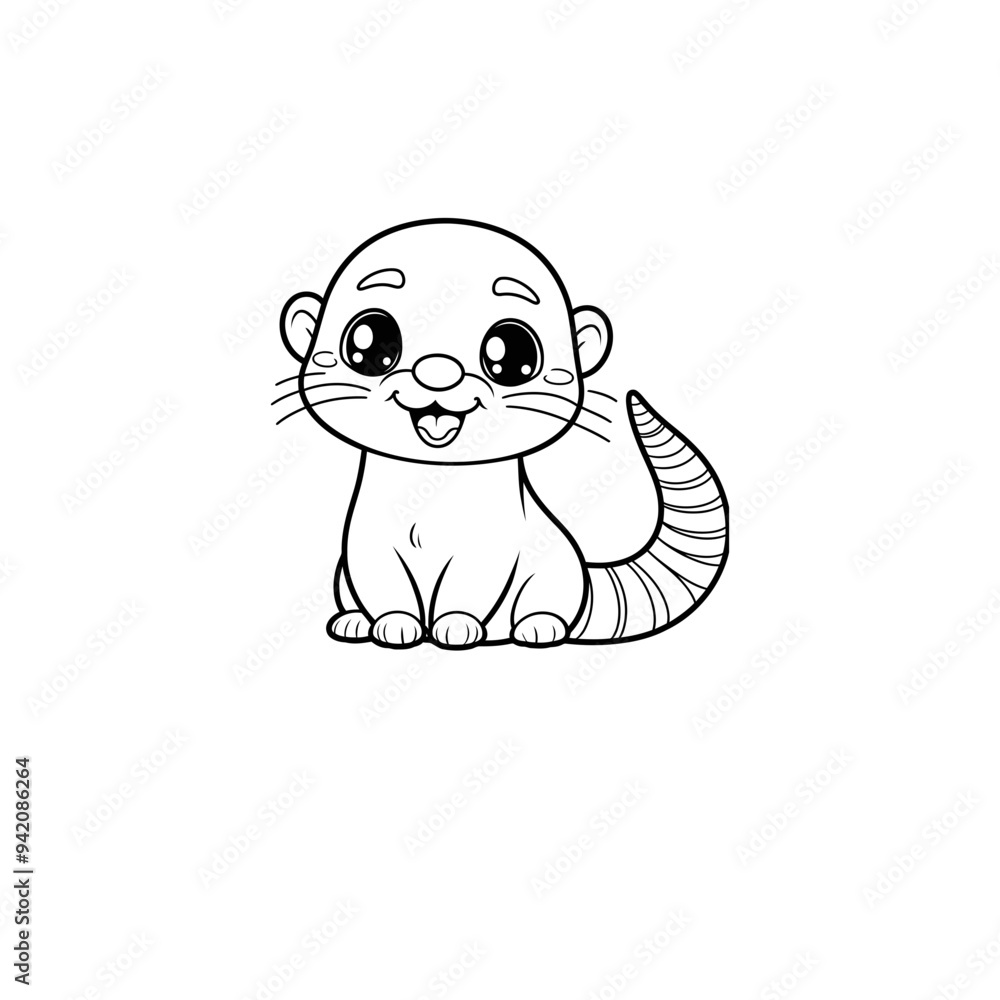Creative and Whimsical Mongoose Line Drawing Doodle Art with Fine Detail and Minimalistic Style, Great for Home Decor, Graphic Design, and Art Prints Creative and Whimsical Mongoose Line Drawing Doodle Art with Fine Detail and Minimalistic Style, Great for Home Decor, Graphic Design, and Art Prints