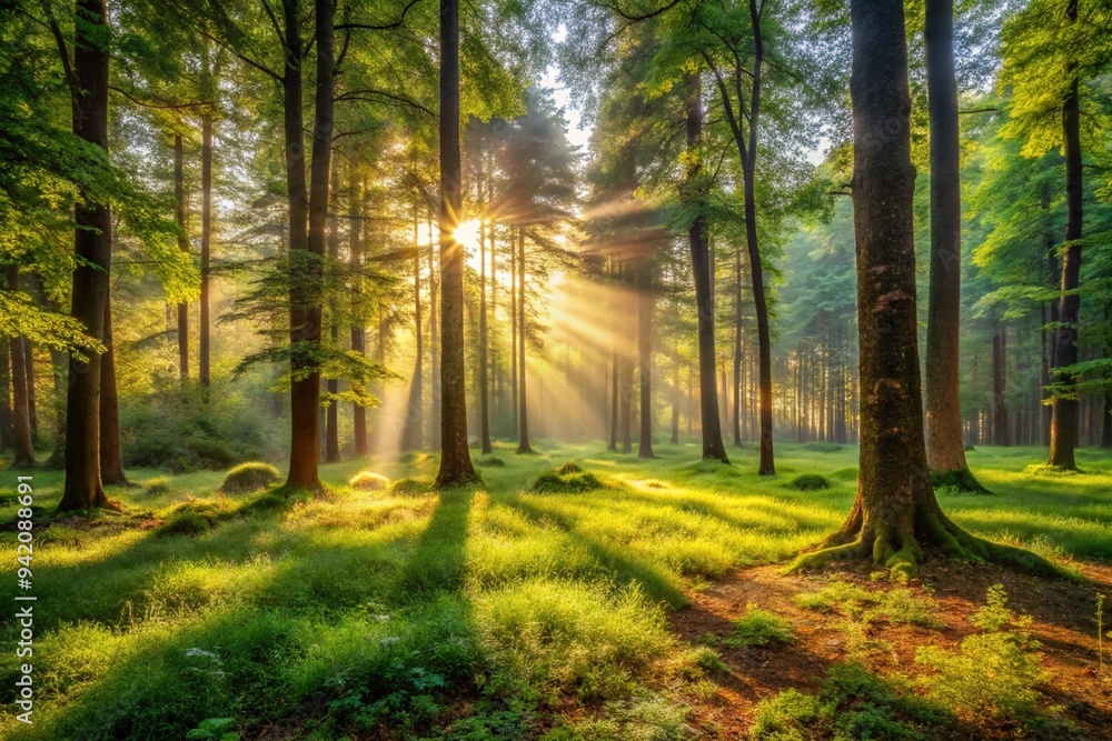summer sunny forest glade summer sunny forest glade