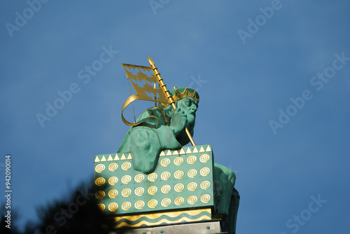 Photography Art Nouveau Church by Otto Wagner in Steinhof in Vienna Austria Europe Details