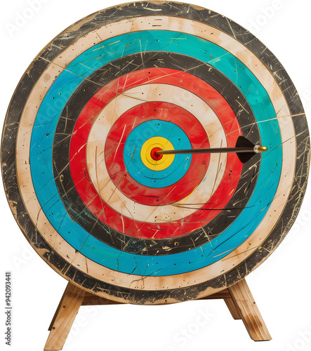 Precision Archery: Target Board Close-Up