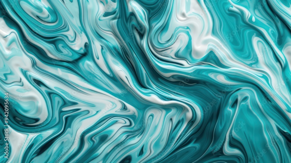 Abstract Swirling Blue and White Liquid Marble Texture Abstract Swirling Blue and White Liquid Marble Texture