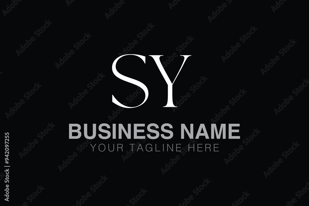 Fototapeta premium SY S sy initial logo | initial based abstract modern minimal creative logo, vector template image. luxury logotype logo, real estate homie logo. typography logo. initials logo
