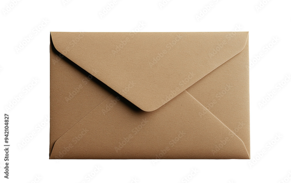 Brown envelope isolated on white or transparent background Brown envelope isolated on white or transparent background