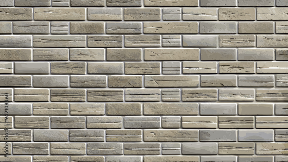 Gray brick wall texture background closeup
