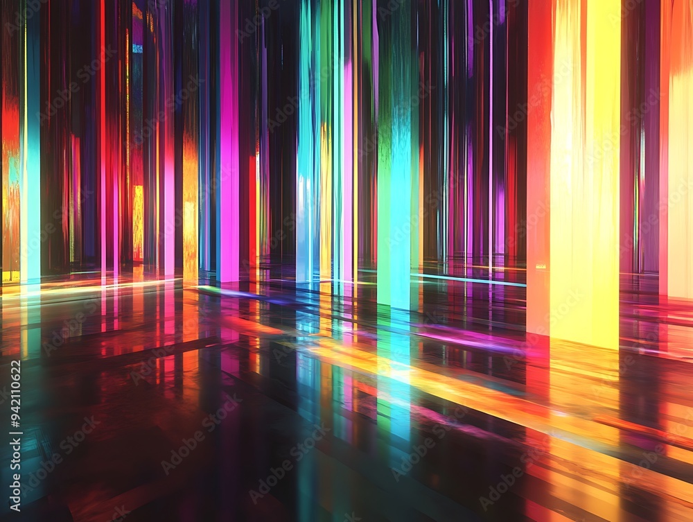Prismatic Reverie: A Dance of Light and Color Prismatic Reverie: A Dance of Light and Color