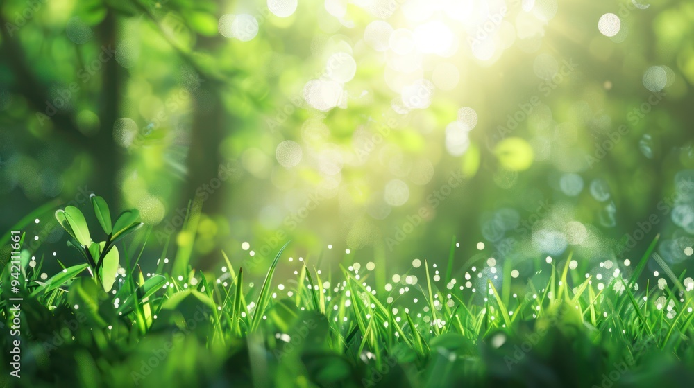 Sunlit Meadow in Spring Sunlit Meadow in Spring