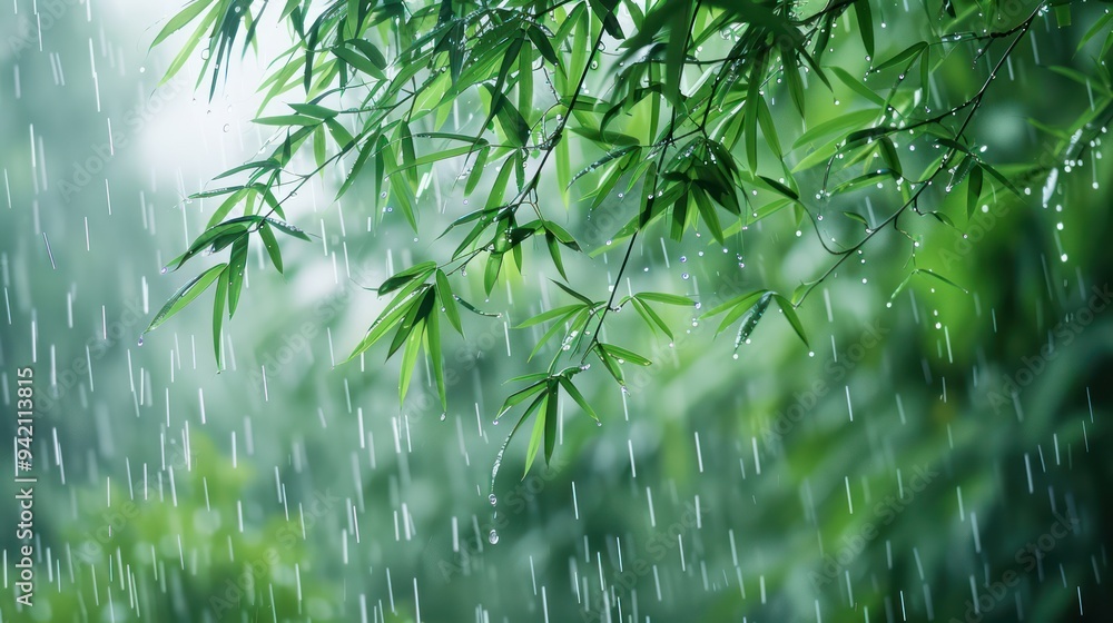 Raining Through Bamboo Leaves Raining Through Bamboo Leaves