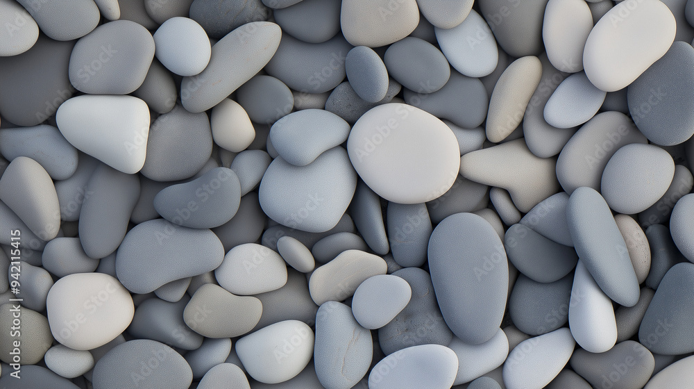 Assorted Pebbles and Rocks in Natural Tones Assorted Pebbles and Rocks in Natural Tones