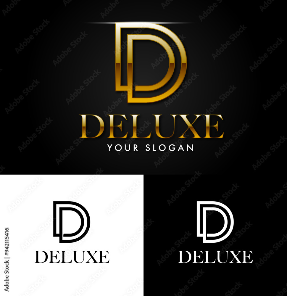 Golden logo template Golden logo template