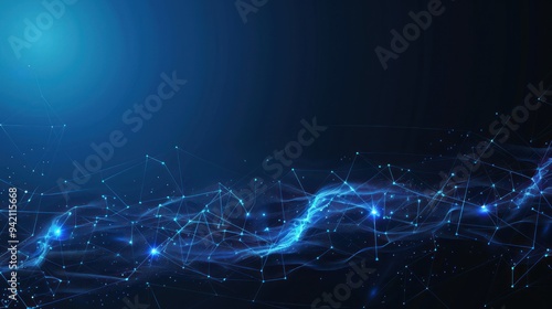 Abstract Blue Network