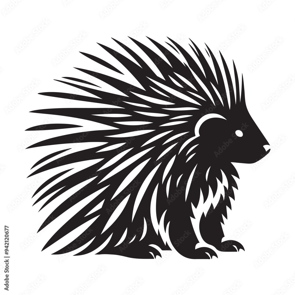 Download High-Quality Porcupine Silhouette Vectors - Perfect for Any Design Download High-Quality Porcupine Silhouette Vectors - Perfect for Any Design