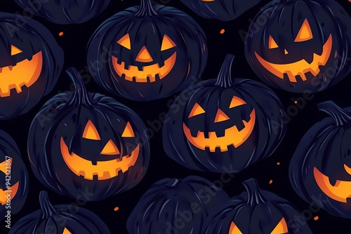 halloween pumpkins background